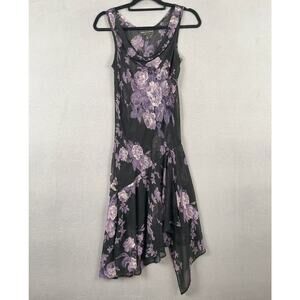 Connected Apparel Dress Womens Small Sleeveless Beaded Floral Whimsygoth Fairy